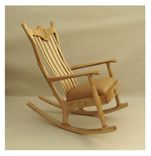 Upholstered Seat Rocking Chair 1 small