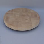 Round Maple End Grain Up Cutting Board 1 small