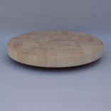 Round Maple End Grain Up Cutting Board 2 small