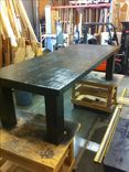Reclaimed Rustic Distressed Dinning Table. 2 small