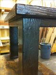 Reclaimed Rustic Distressed Dinning Table. 3 small