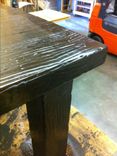 Reclaimed Rustic Distressed Dinning Table. 4 small