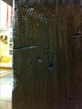 Reclaimed Rustic Distressed Dinning Table. 6 small