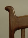 Custom Black Walnut Wood Seat Rocker 8 small