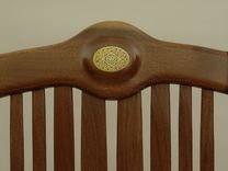 Custom Black Walnut Wood Seat Rocker 6 small