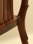 Custom Black Walnut Wood Seat Rocker 3 small