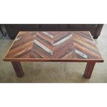 Reclaimed Chevron Coffee Table 1 small