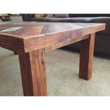 Reclaimed Chevron Coffee Table 3 small