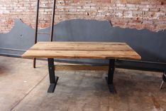 Reclaimed Trestle Dining Table 1 small