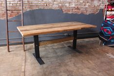 Reclaimed Trestle Dining Table 3 small