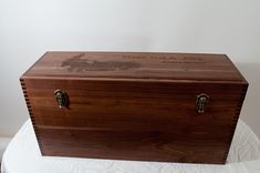 Solid Walnut Eagle Scout Memorabilia Box 2 small