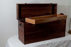 Solid Walnut Eagle Scout Memorabilia Box 5 small
