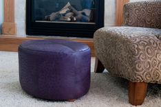 Ostrich Skin Ottoman 2 small