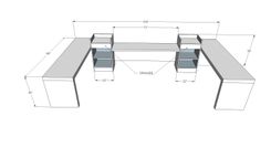 Alpha Deluxe Reception Desk Workstation 3 small