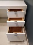 Hyper White Reception Desk With Reclaimed Wood Cowl 4 small