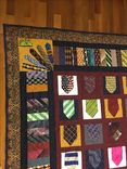 Custom Appliqued Necktie Memory Quilt 2 small