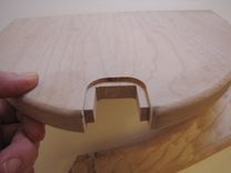 Whale Tail Table, Walnut,Cherry, Maple 2 small