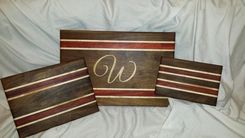 Personalized Hardwood Cutting Boards - Monogrammed 1 small