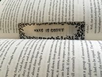 Hand Stamped Bookmark 1 small