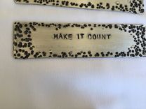 Hand Stamped Bookmark 4 small