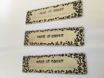 Hand Stamped Bookmark 6 small