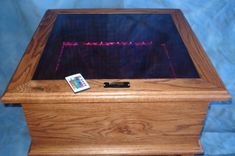 "Infinity" Optical Illusion End Table With Cork "Dna" Design And Remote Control. 6 small