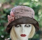Custom Order For Jacque  Lace Covered Riding Hat 1 small