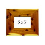 Handmade Cedar Picture Frame - Red Cedar Photo Frame - Aromatic Cedar Custom Picture Frame 1 small