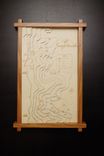 Custom 3d Engraved Wood Contour Map 1 small