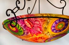 Earth And Suns 36 Inch Hand Painted Chandelier 1 small