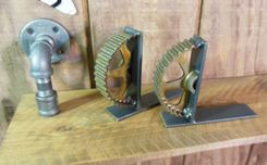 Indutrial Gear Book Ends 2 small