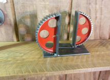 Indutrial Gear Book Ends 3 small
