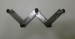 Railroad Spike Coat Rack Modern Abstract Rustic Repurpused Recliamed Up-Cycled 3 small