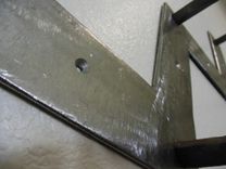 Railroad Spike Coat Rack Modern Abstract Rustic Repurpused Recliamed Up-Cycled 4 small