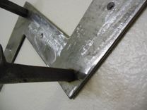 Railroad Spike Coat Rack Modern Abstract Rustic Repurpused Recliamed Up-Cycled 5 small