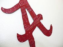 Alabama Crimson Tide Roll Tide License Plate Sculpture 4 small
