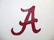 Alabama Crimson Tide Roll Tide License Plate Sculpture 5 small