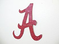 Alabama Crimson Tide Roll Tide License Plate Sculpture 2 small