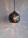 Argento Noir Mini Globe Pendant 6" 2 small