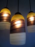 Saison Cylinder Blown Glass Pendant Light 1 small