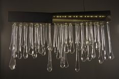Pioggia Dining Chandelier  48" 1 small