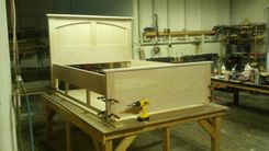 Custom Oak Storage Bed 2 small