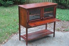 Curly Maple Bar Cabinet 2 small