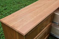 Lateral Cherry File Cabinet 3 small