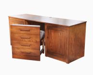 Oak Desk With Concealed Chair 1 small