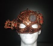 Steampunk Time Pirate Leather Mask 4 small