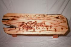 Wild, Wild Horses Live Edge Coffee Table 3 small
