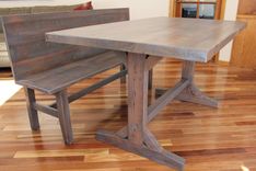 Trestle Table And Bench Reclaimed 5 small