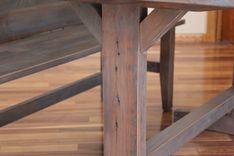 Trestle Table And Bench Reclaimed 2 small