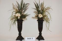 Silk Flower Arrangement, Fireplace Mantel Decor, Dining Table Centerpieces 6 small